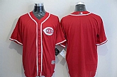 Cincinnati Reds Blank Red New Cool Base Stitched Baseball Jersey,baseball caps,new era cap wholesale,wholesale hats